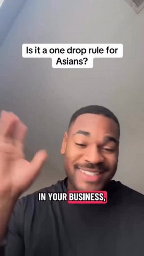 What is the one drop rule? #asian #korean #chinese #vietnam