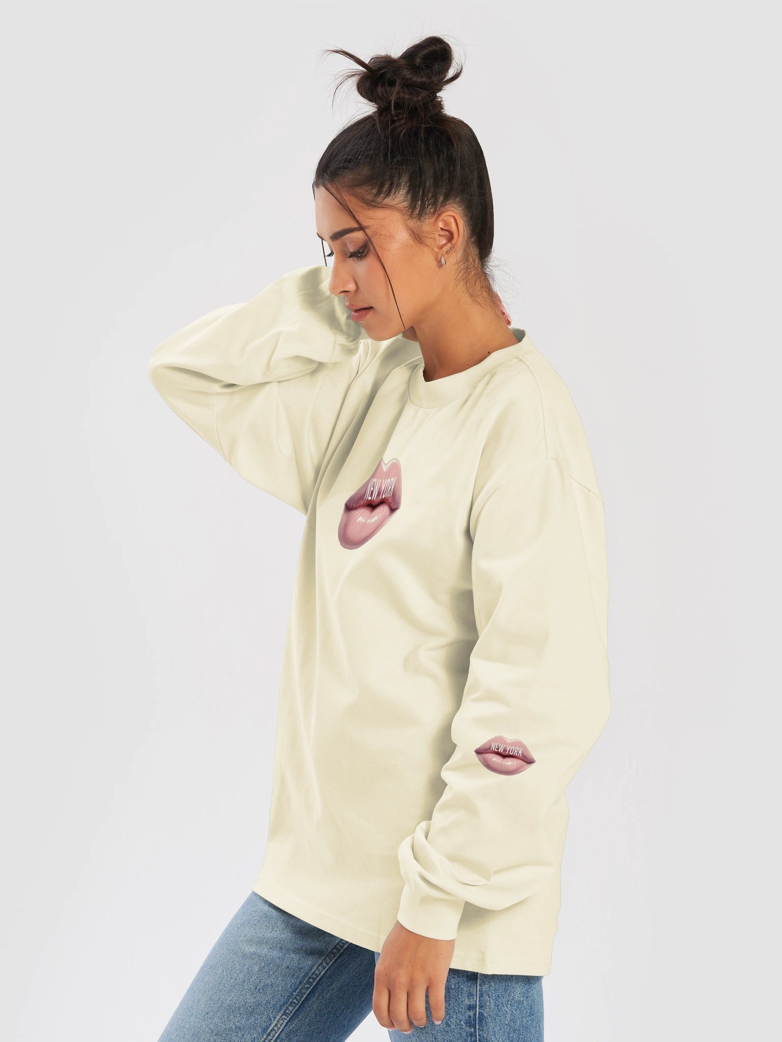 NEW YORK LIPS - LADIES' LONGSLEEVE SLEEPWEAR TOP product image (7)