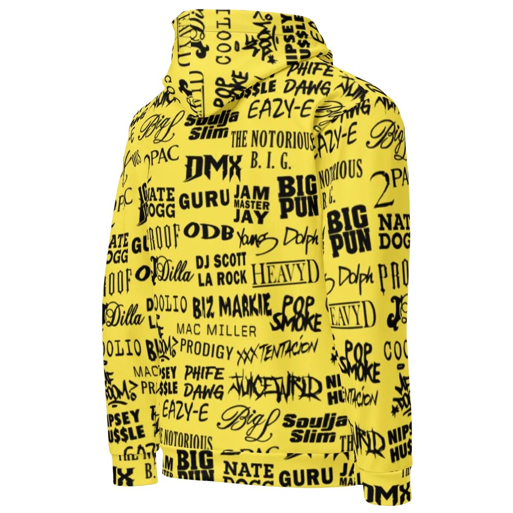 Never Forget - Hip-Hop Artists - YELLOW - Unisex Hoodie product image (4)