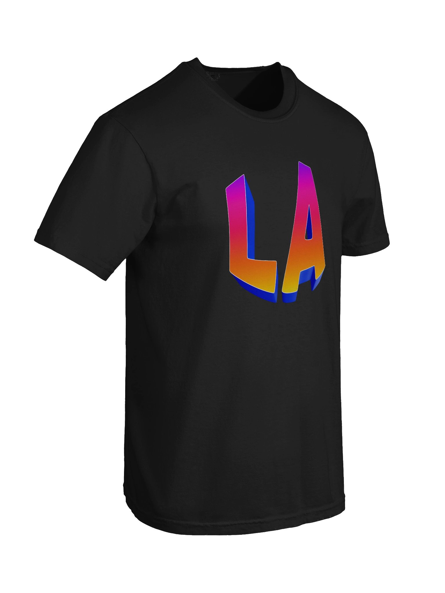 LA 3D Gradient Letter Tee product image (8)