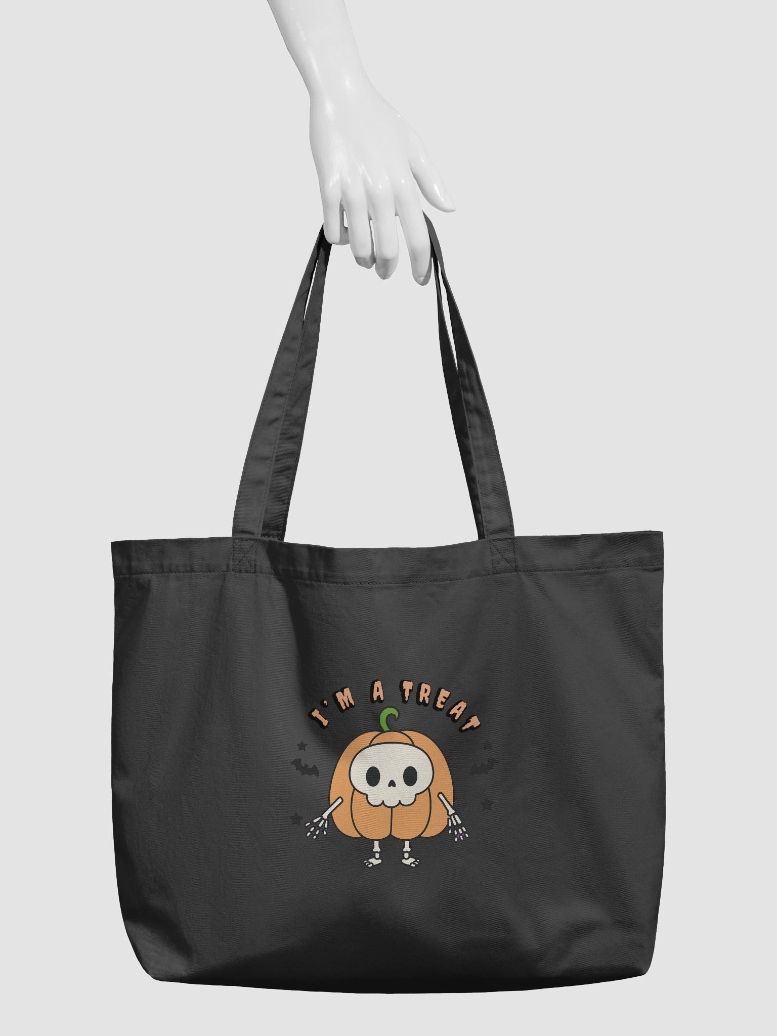 Spooky Skeleton Pumpkin Tote Bag product image (3)
