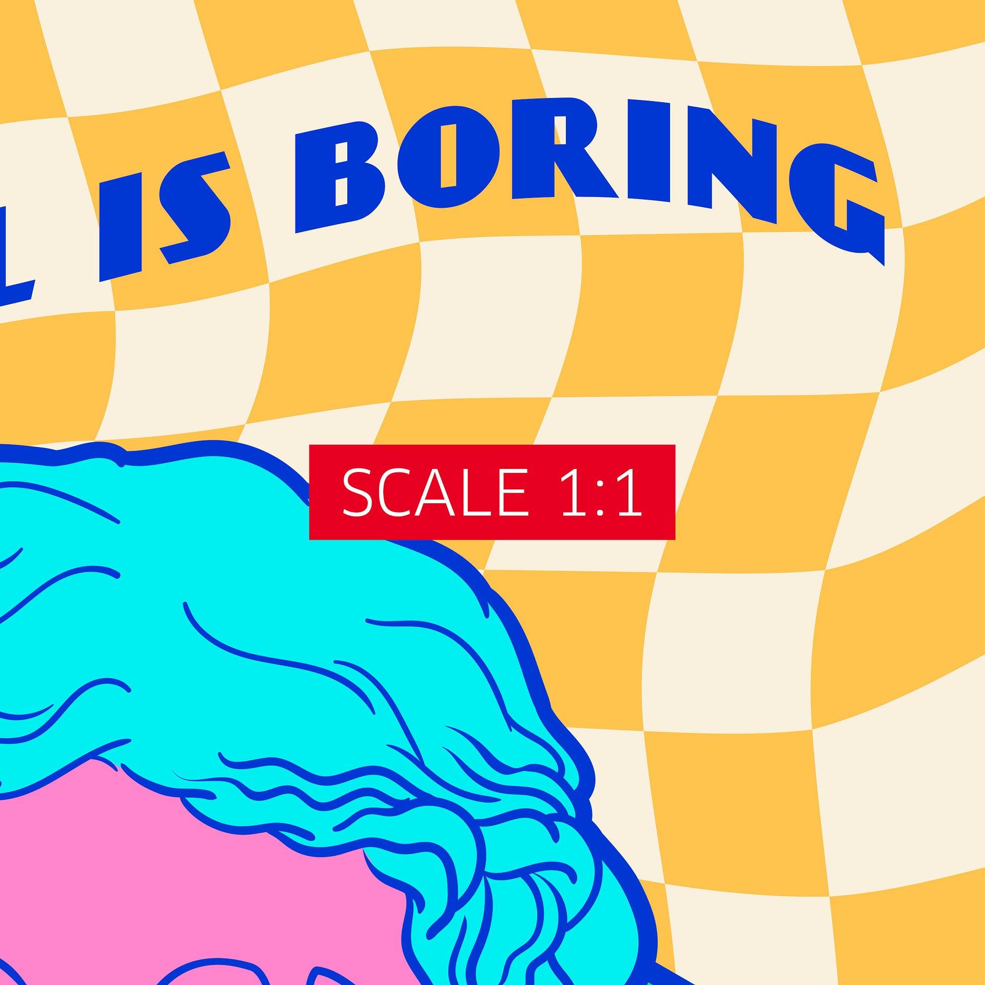 Retrowave poster/Vaporwave print: Normal is Boring — anime poster, aesthetic poster, video game poster, neon light, 90s decor product image (5)