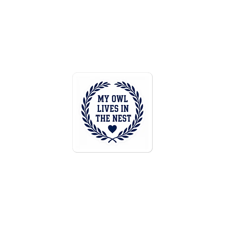 My Owl Lives in the Nest Laurel Sticker product image (2)