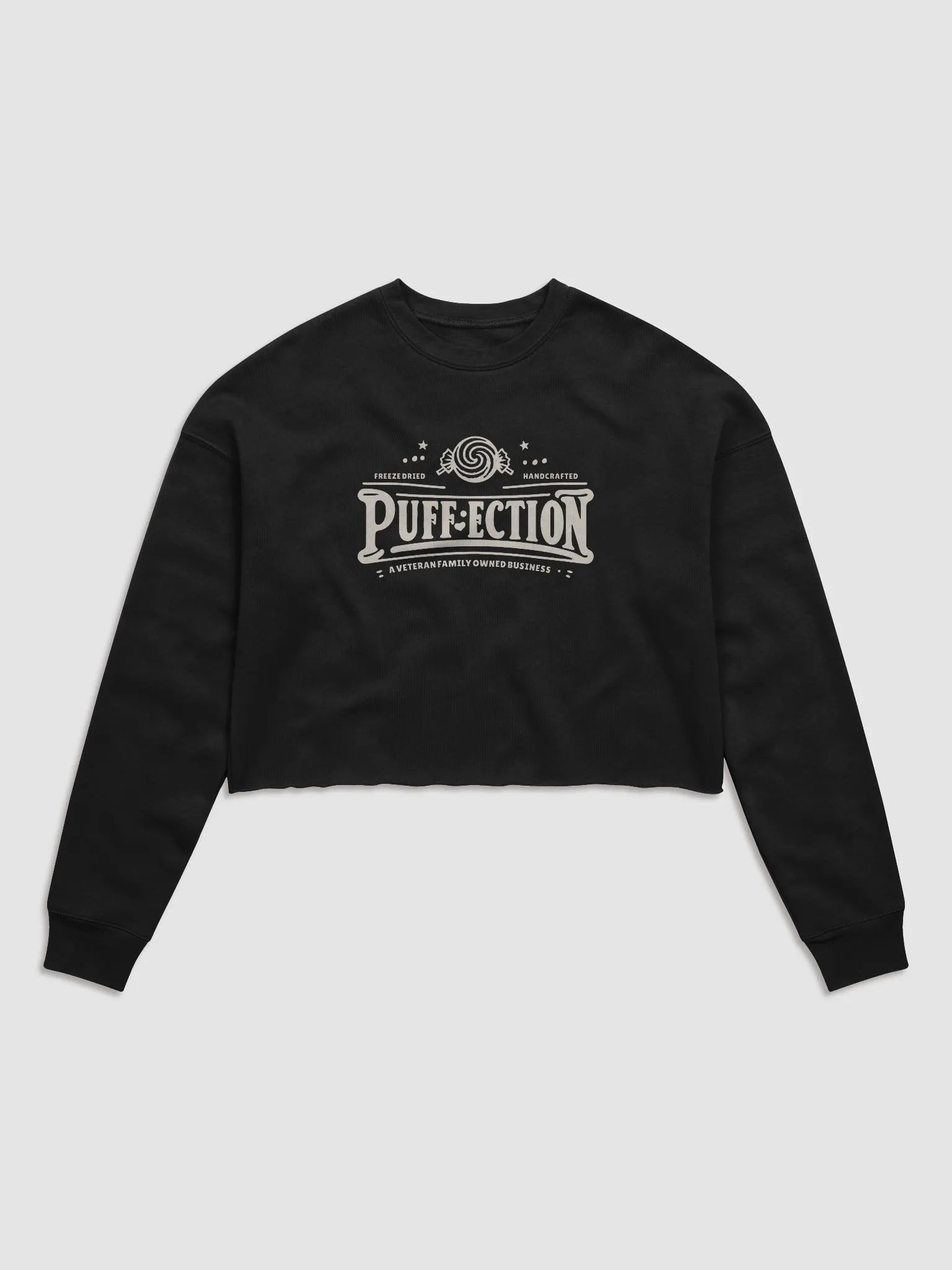 Puffection Black Fleece Crop product image (1)