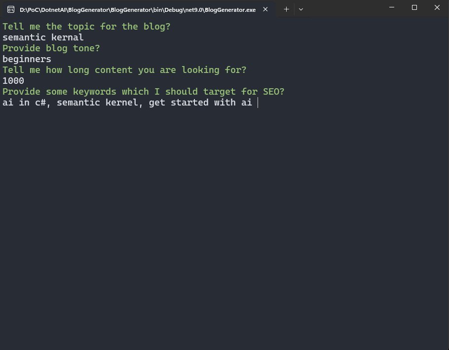 Blog Generator using C# and Semantic Kernel product image (3)