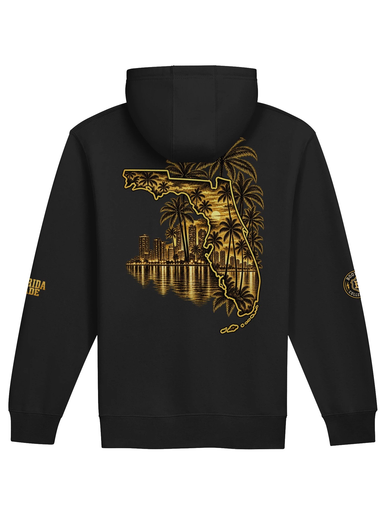 BOOTLEG Letterman Design Zip-Up Hoodie product image (2)