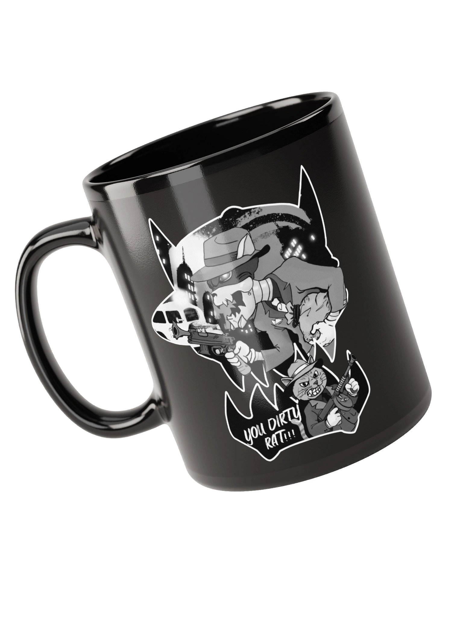 Mobster Kats Black Glossy Mug product image (5)
