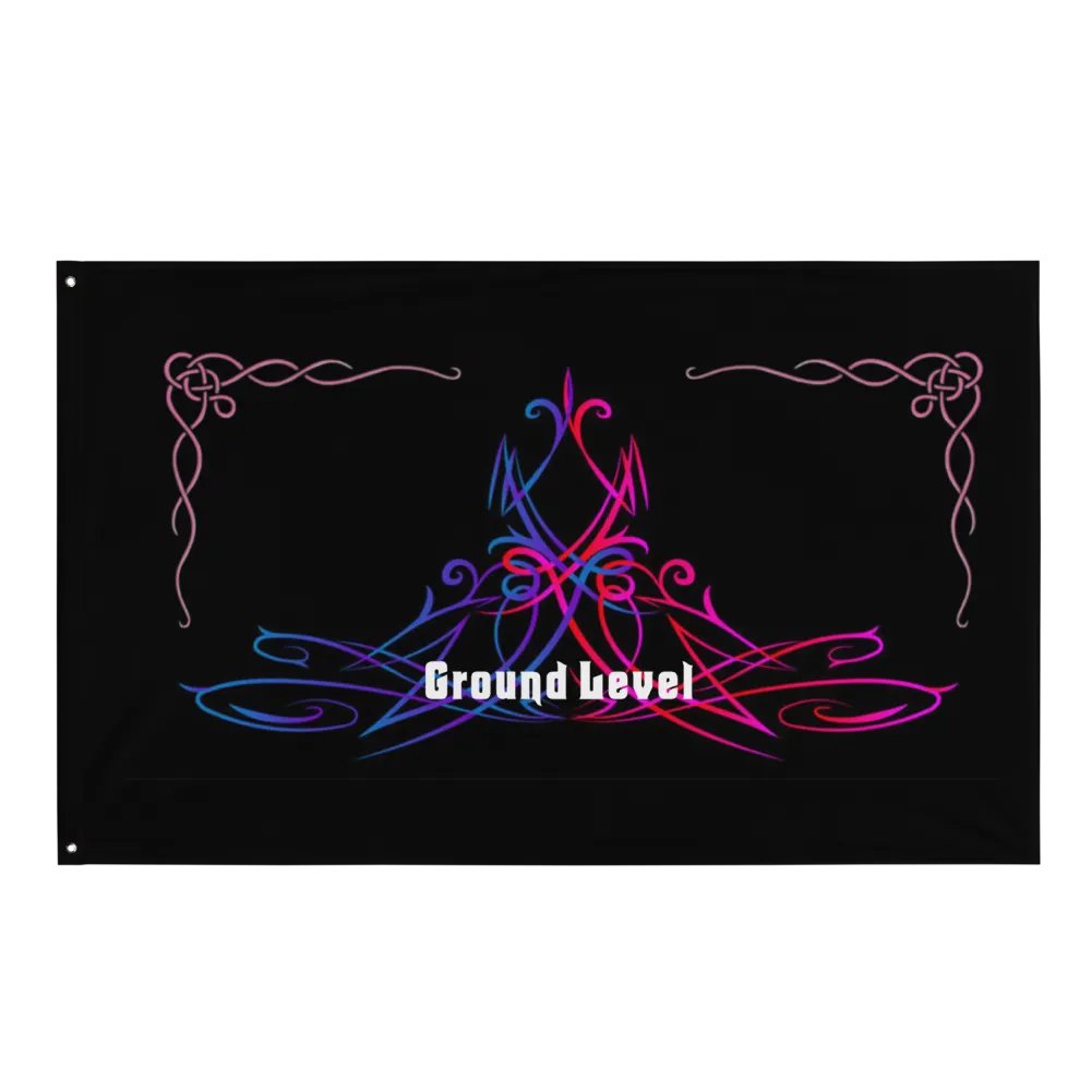 Blue & Pnk Wall Flag product image (1)
