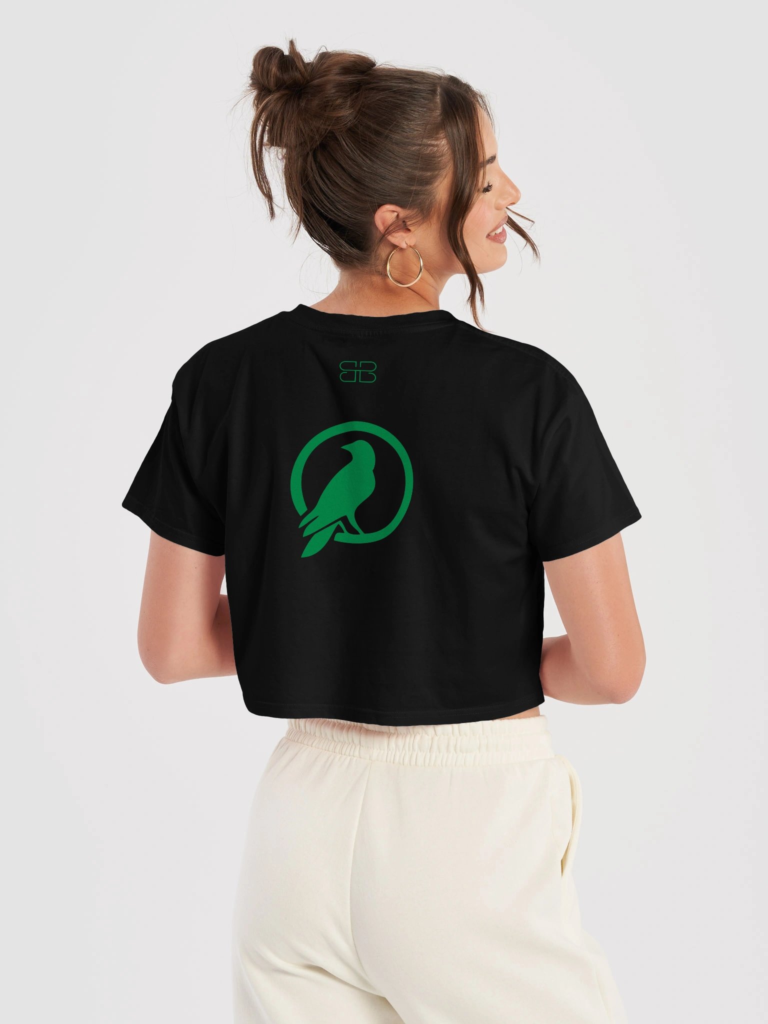 RAVEN GREEN IMAGE CIRCLE Crop Tee product image (6)