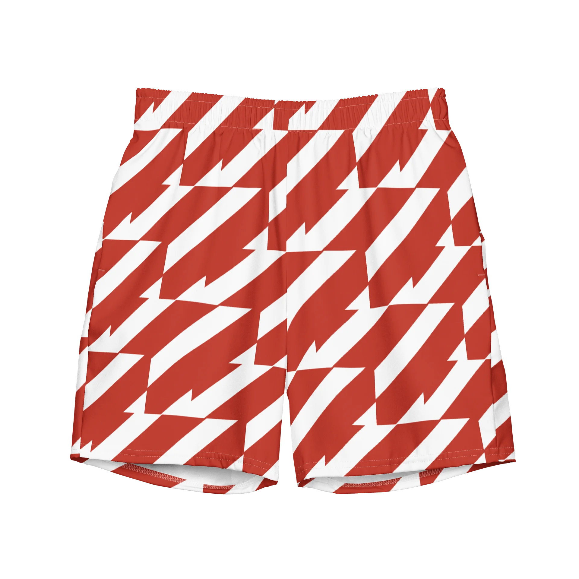 Red & White Men's Swim Trunks product image (3)