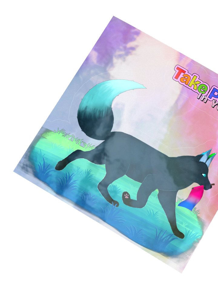 Bisexual Flag - Take Pride In Yourself 2pc. HoloSticker product image (4)
