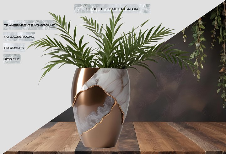 Glamour Organique – Individual Decorative Piece, PNG product image (2)