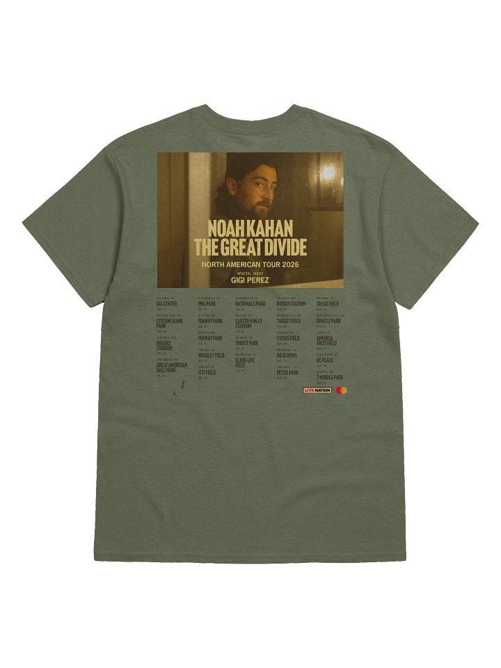 Noah Kahan The Great Devide North American Tour 2026 Tshirt product image (2)