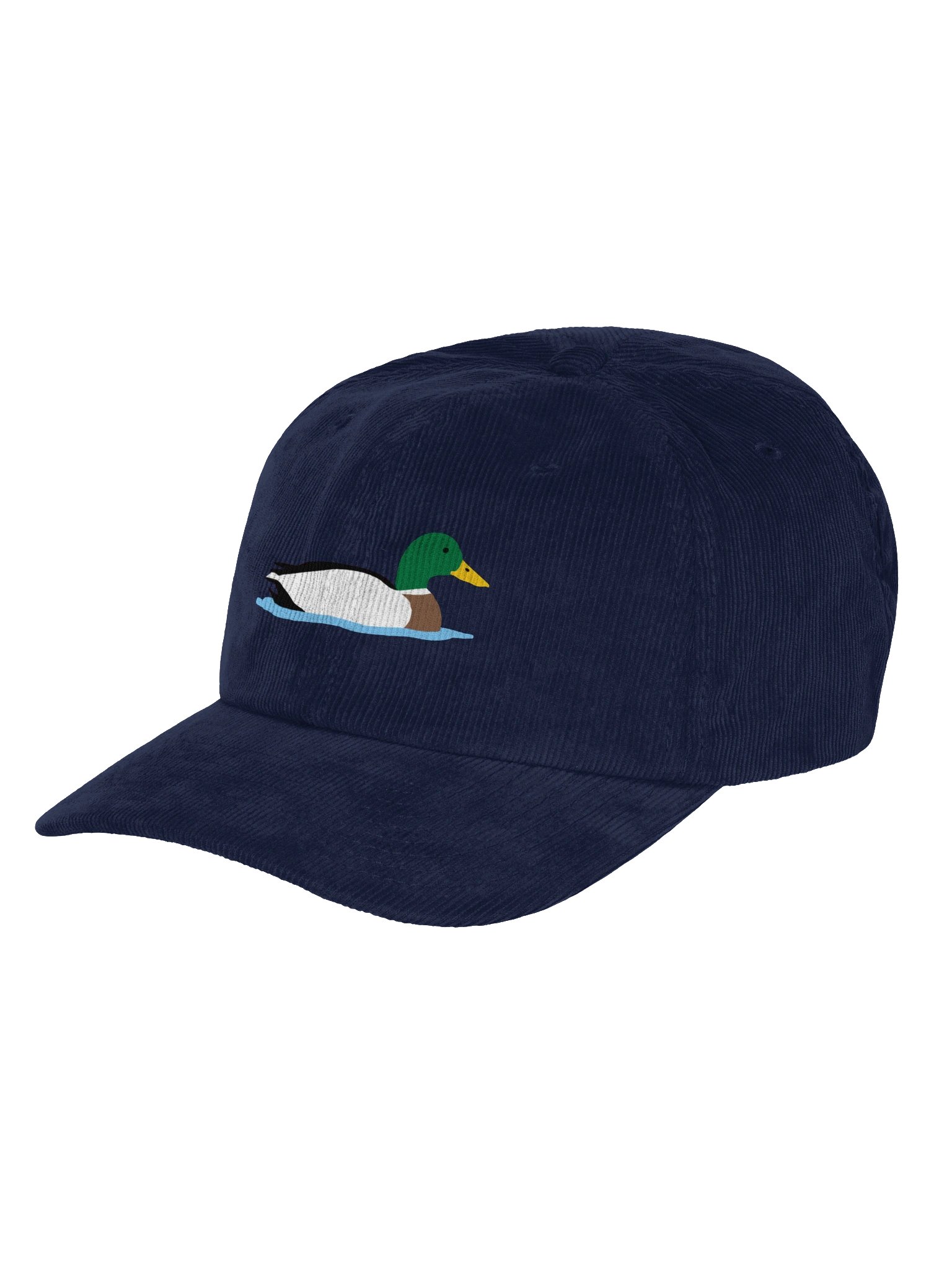 Mallard Duck DTF printed Corduroy Hat | Waterfowl Bird Cap product image (3)