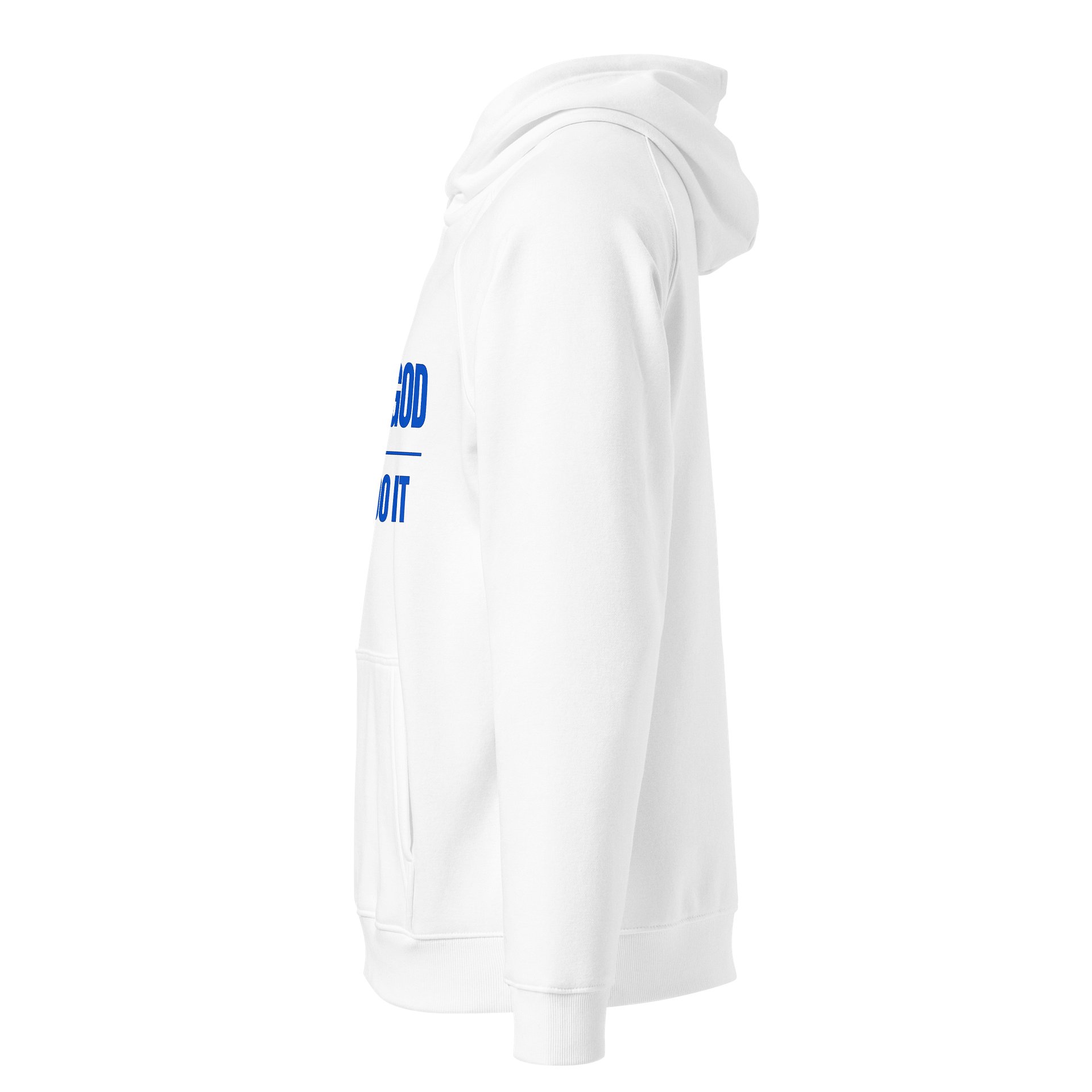 Look At God White Hoodie Blue Edition product image (2)