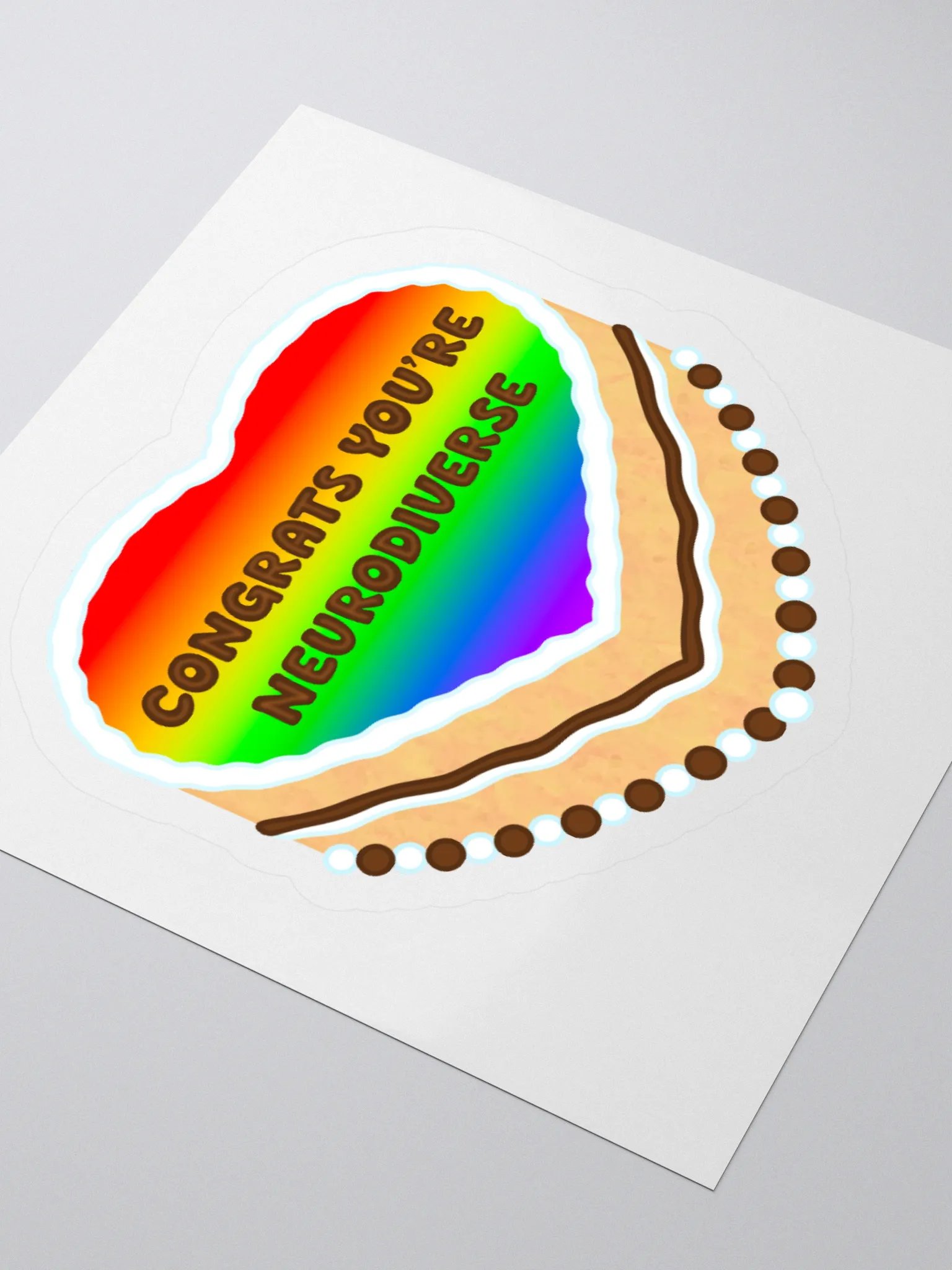 Neurodiverse Cake Sticker product image (3)