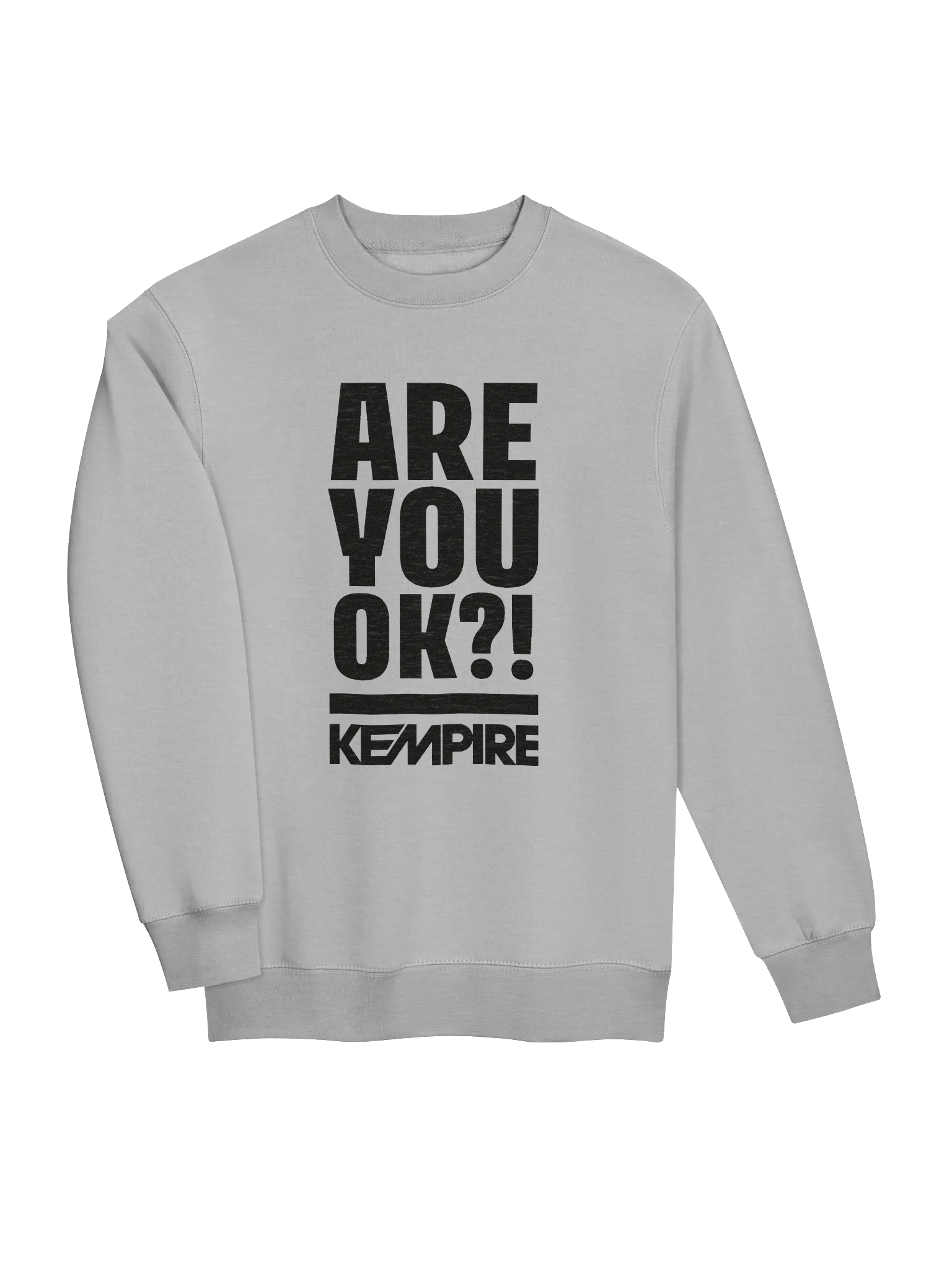 Are You Ok?! Crewneck Sweatshirt (Black) product image (7)