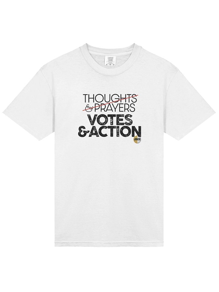 THOUGHTS & PRAYERS T-Shirt White product image (2)