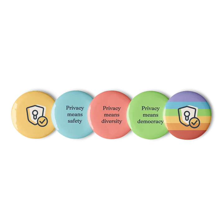 Privacy Means Many Things - Button Set 1 product image (1)