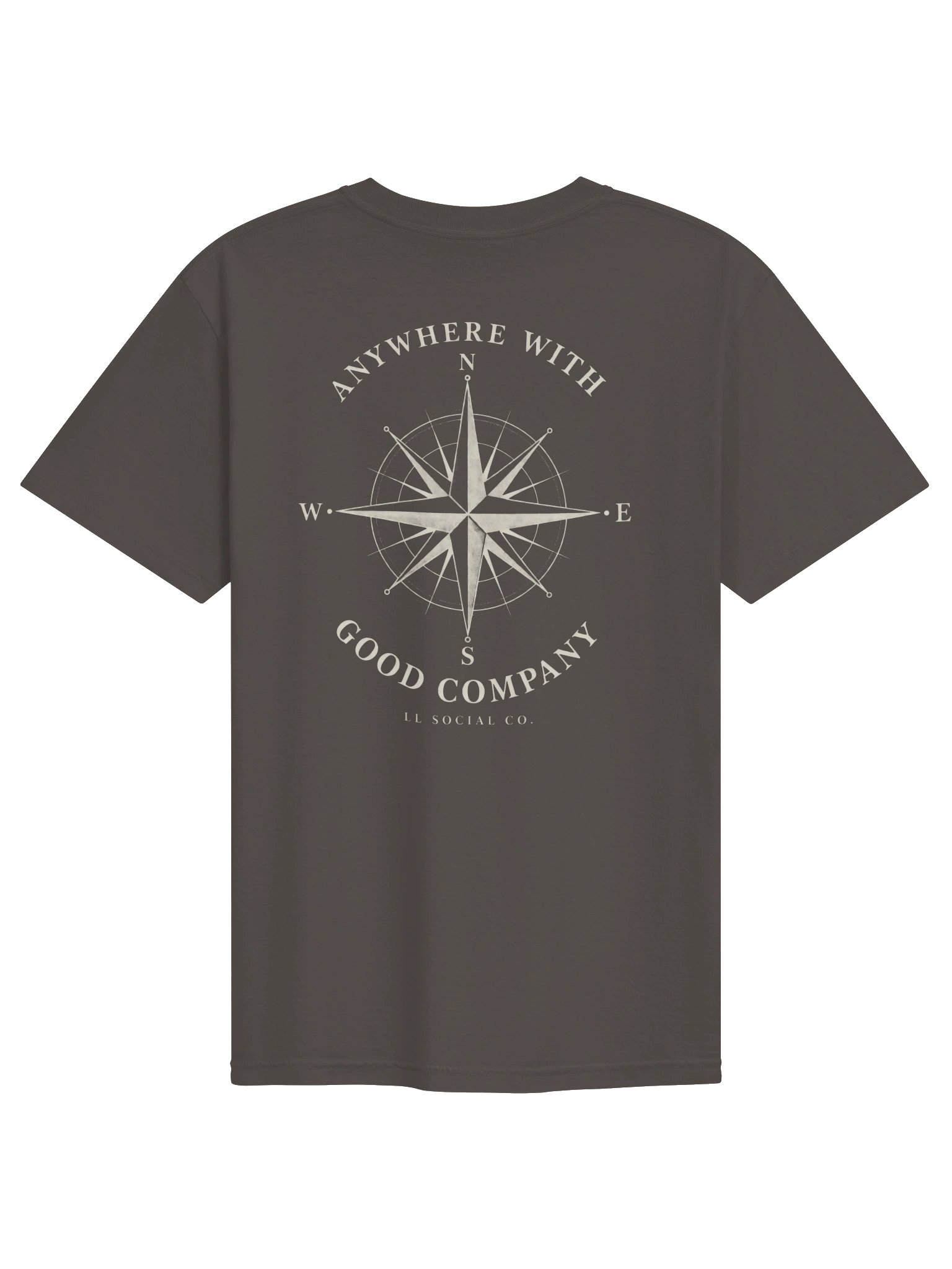 LL Social Co. Good Company Compass Tee — Ivory product image (12)