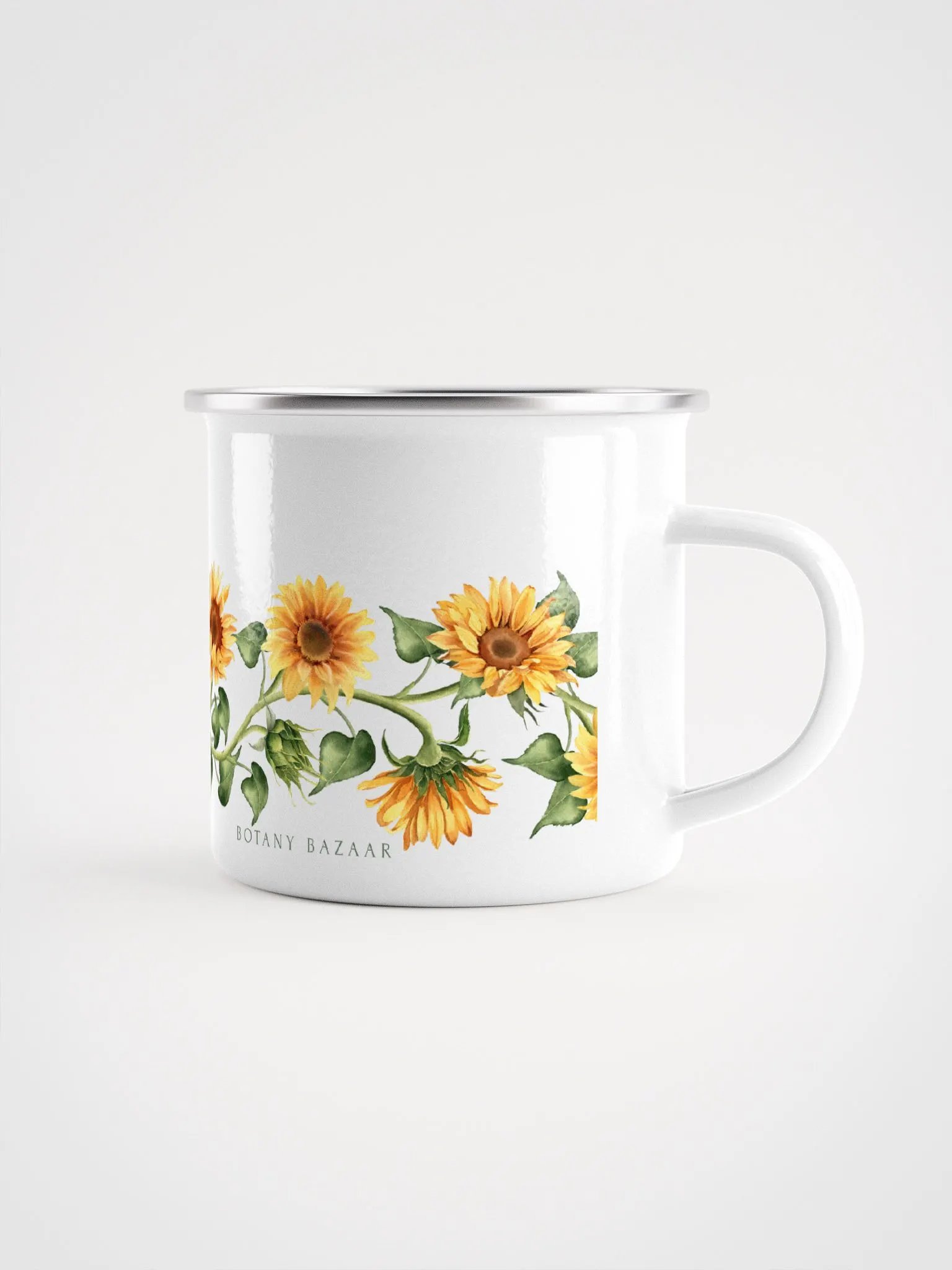 Sunflower Vine Enamel Camping Mug product image (1)