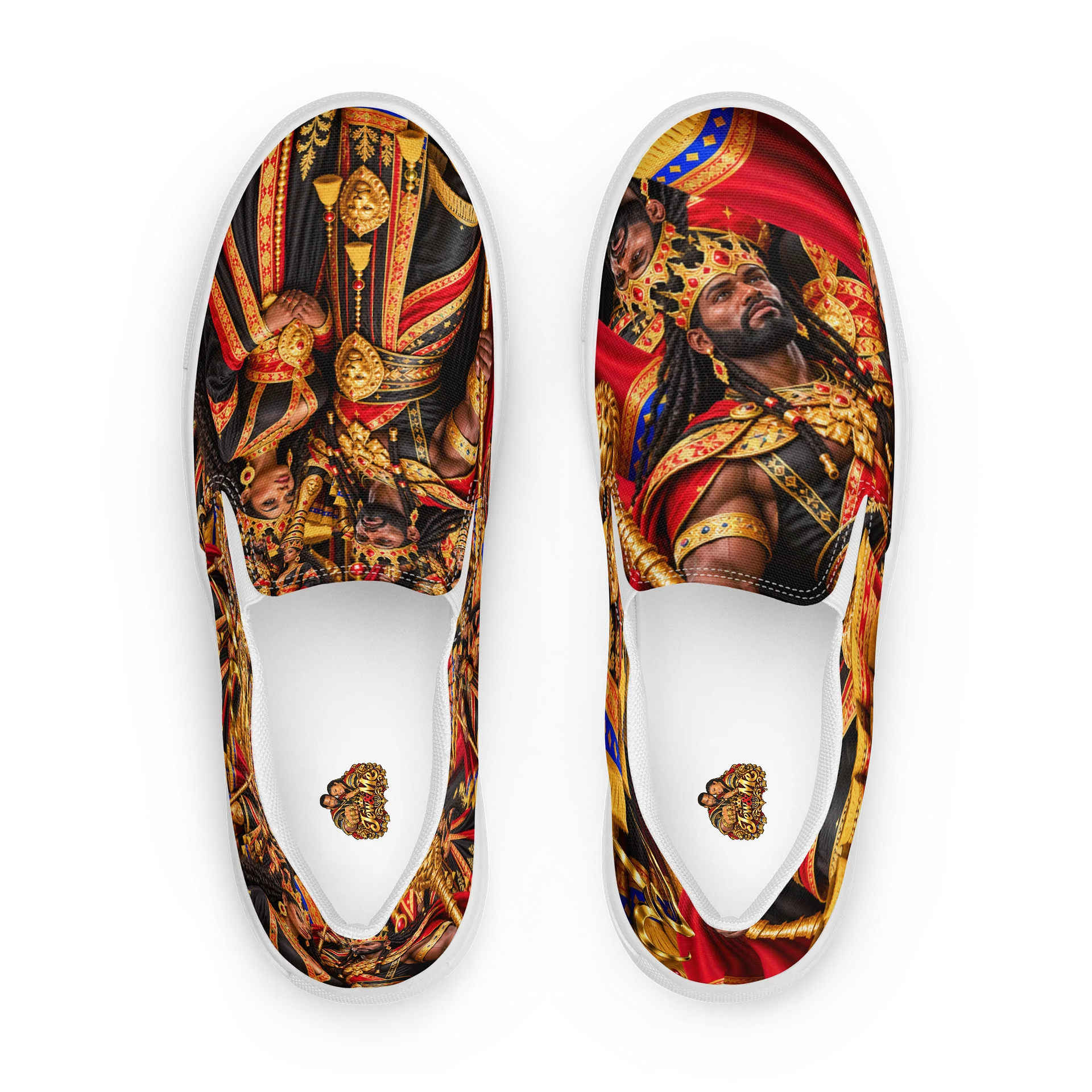 Jew&Me Branded Slip-On Canvas Shoes Design W1 product image (1)