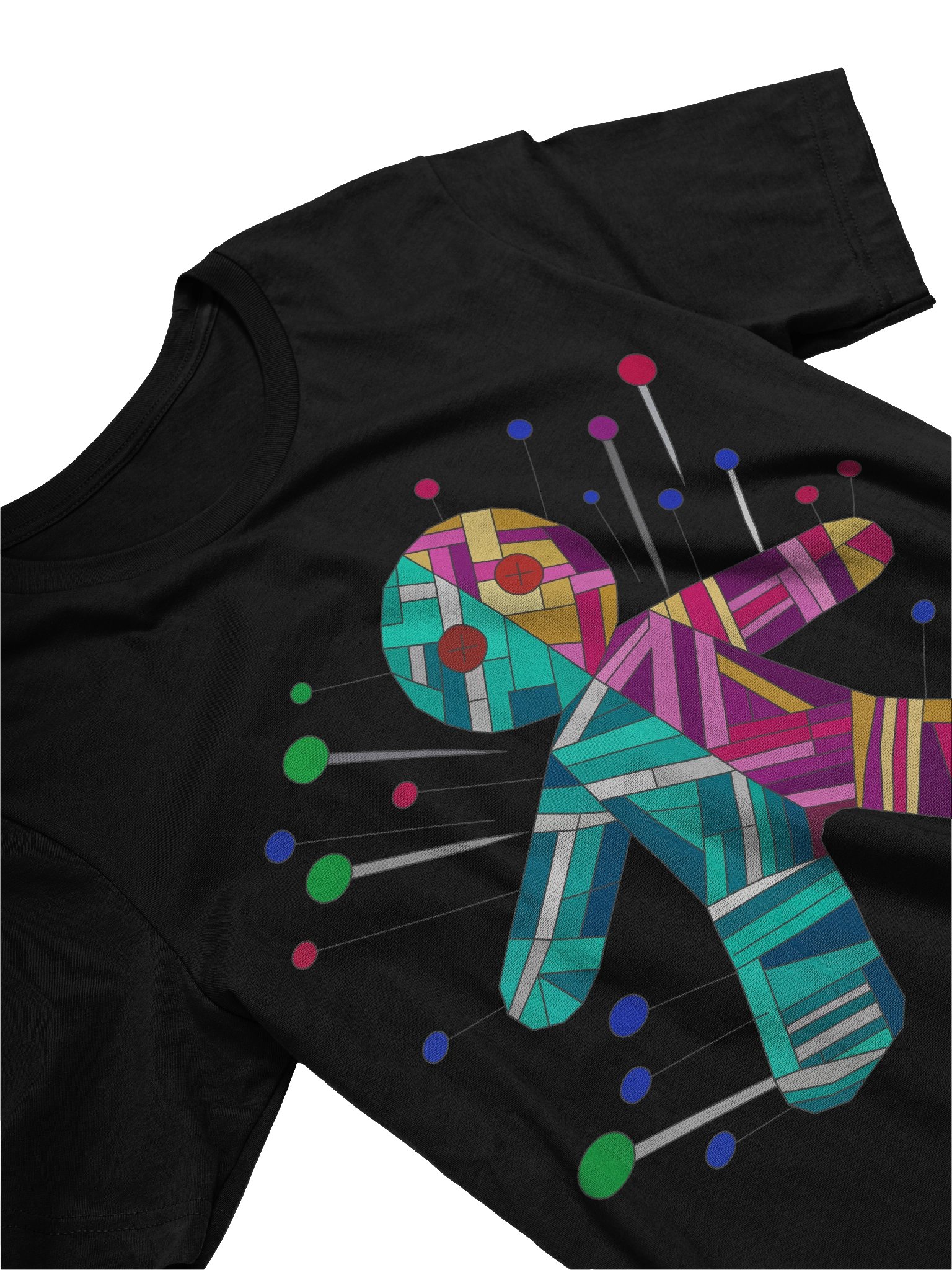 Geometric Voodoo Doll T-Shirt | Creepy Cute Graphic Tee product image (3)
