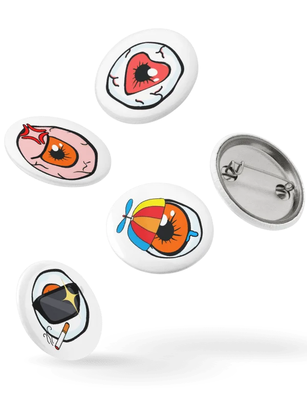 Eye of the Vizzard Buttons product image (1)