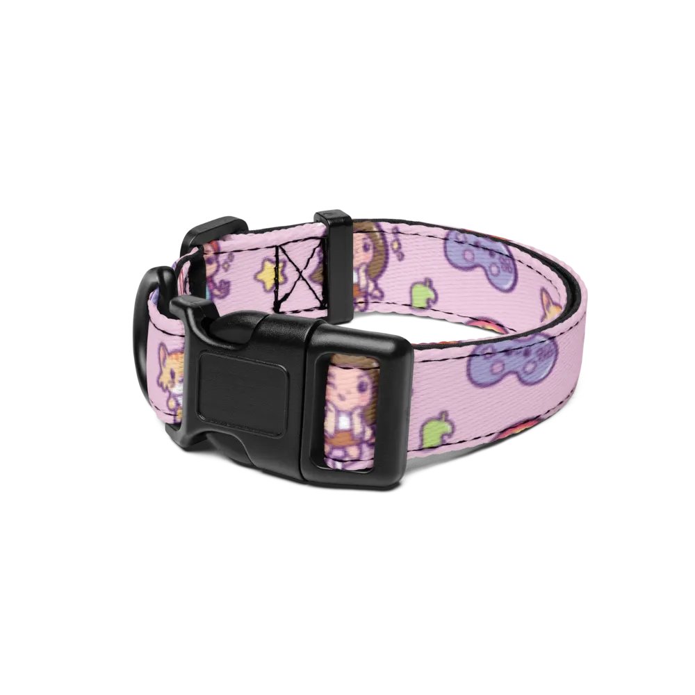 Alex & Tely Pattern Pet Collar - Pink product image (2)