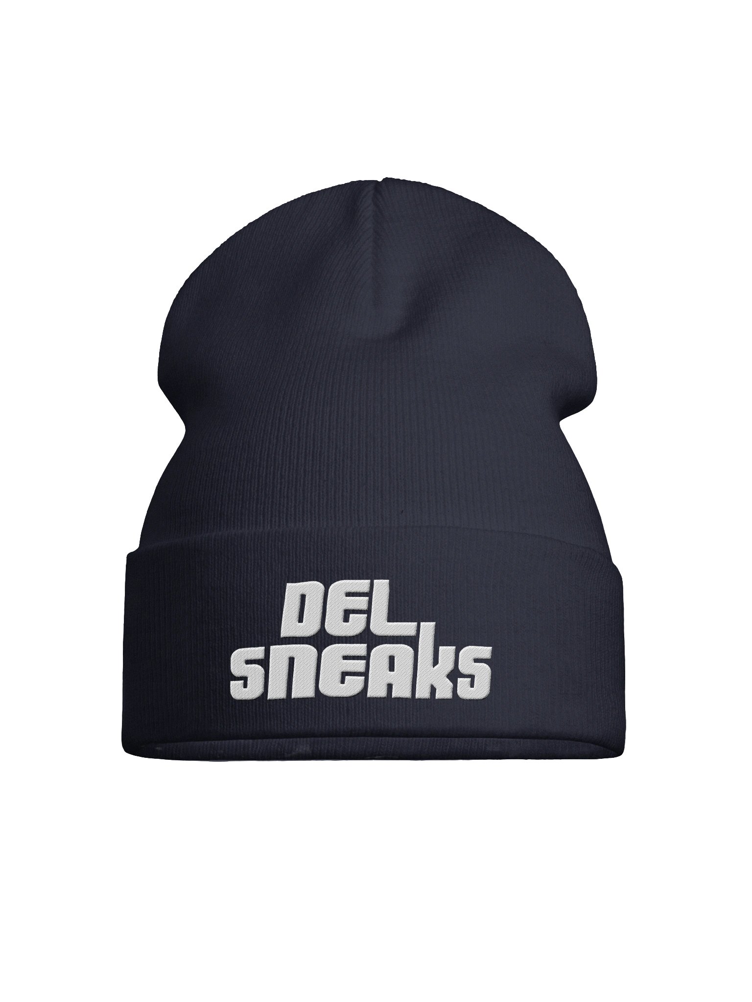 Classic Logo Embroidered Beanie Hat Navy product image (1)