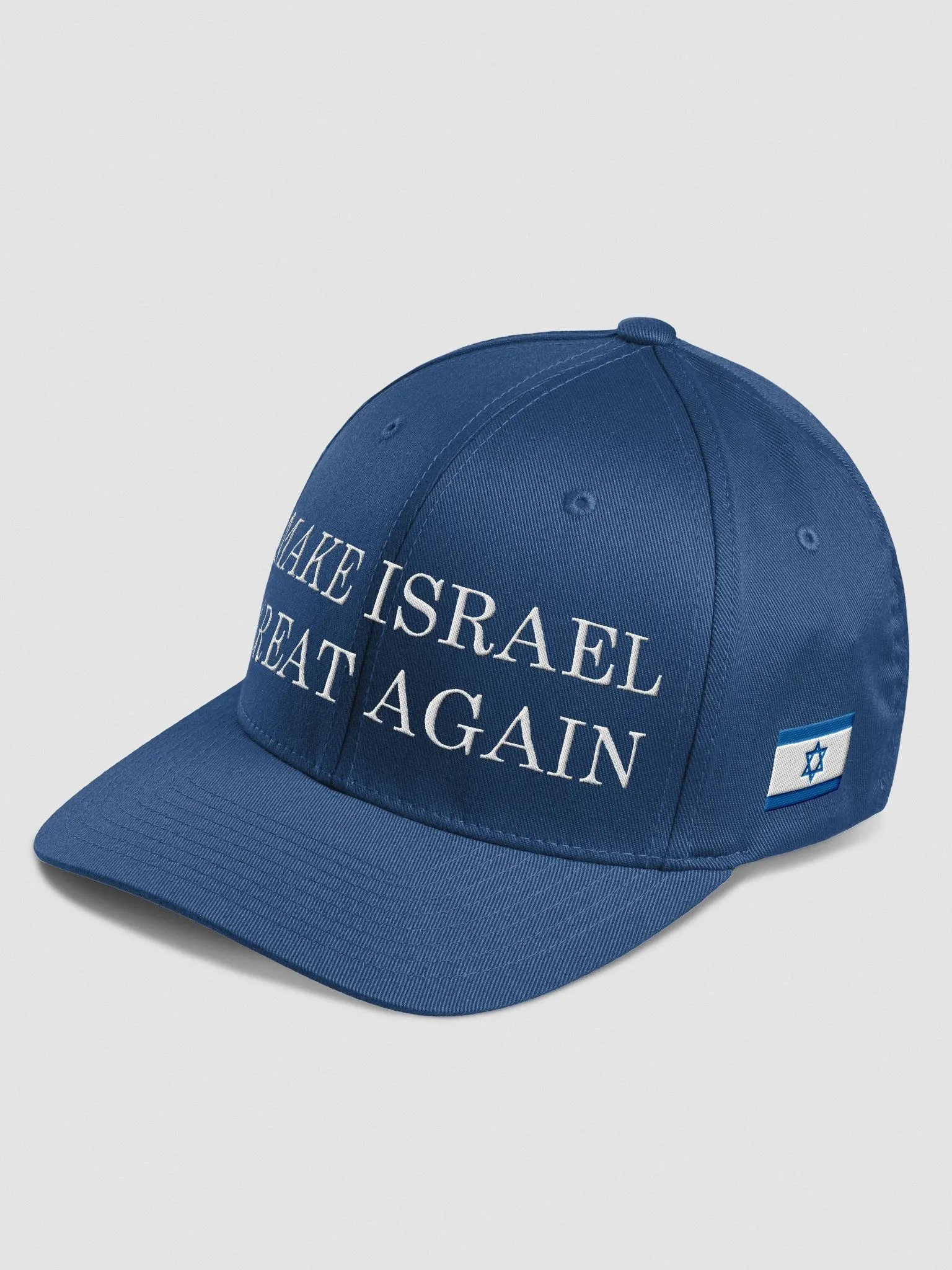 "MAKE ISRAEL GREAT AGAIN" Royal Blue Flexfit Cap product image (1)