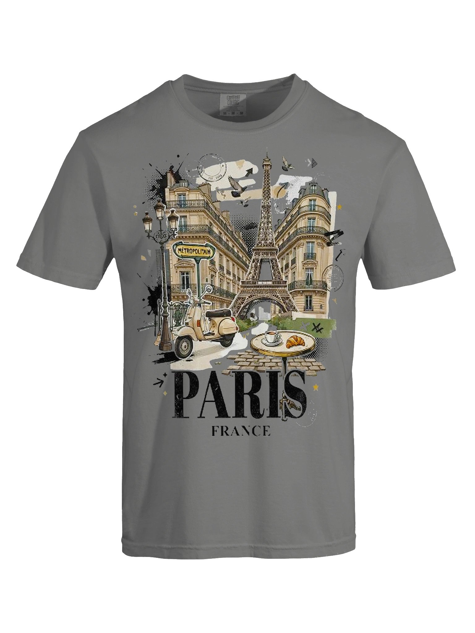 Paris France Streetwear Tee | Vintage Eiffel Tower Graphic Tee product image (5)