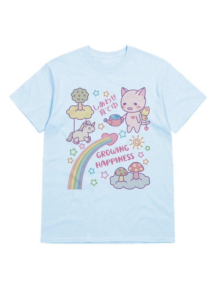 Happy Butterfly Kitty - Unisex Adult Heavyweight T-shirt product image (1)