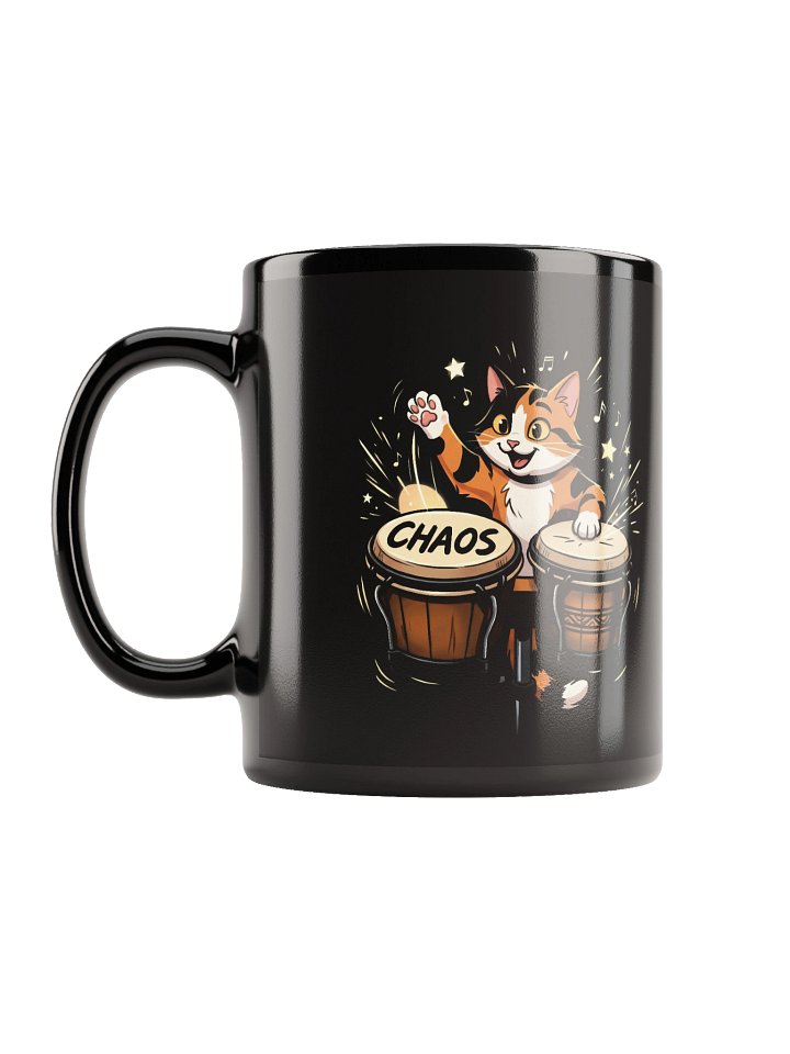 Chaos Bongo Cat Mug - Black product image (1)
