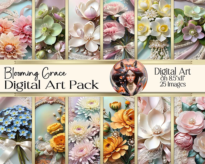 Blooming Grace Digital Art product image (1)