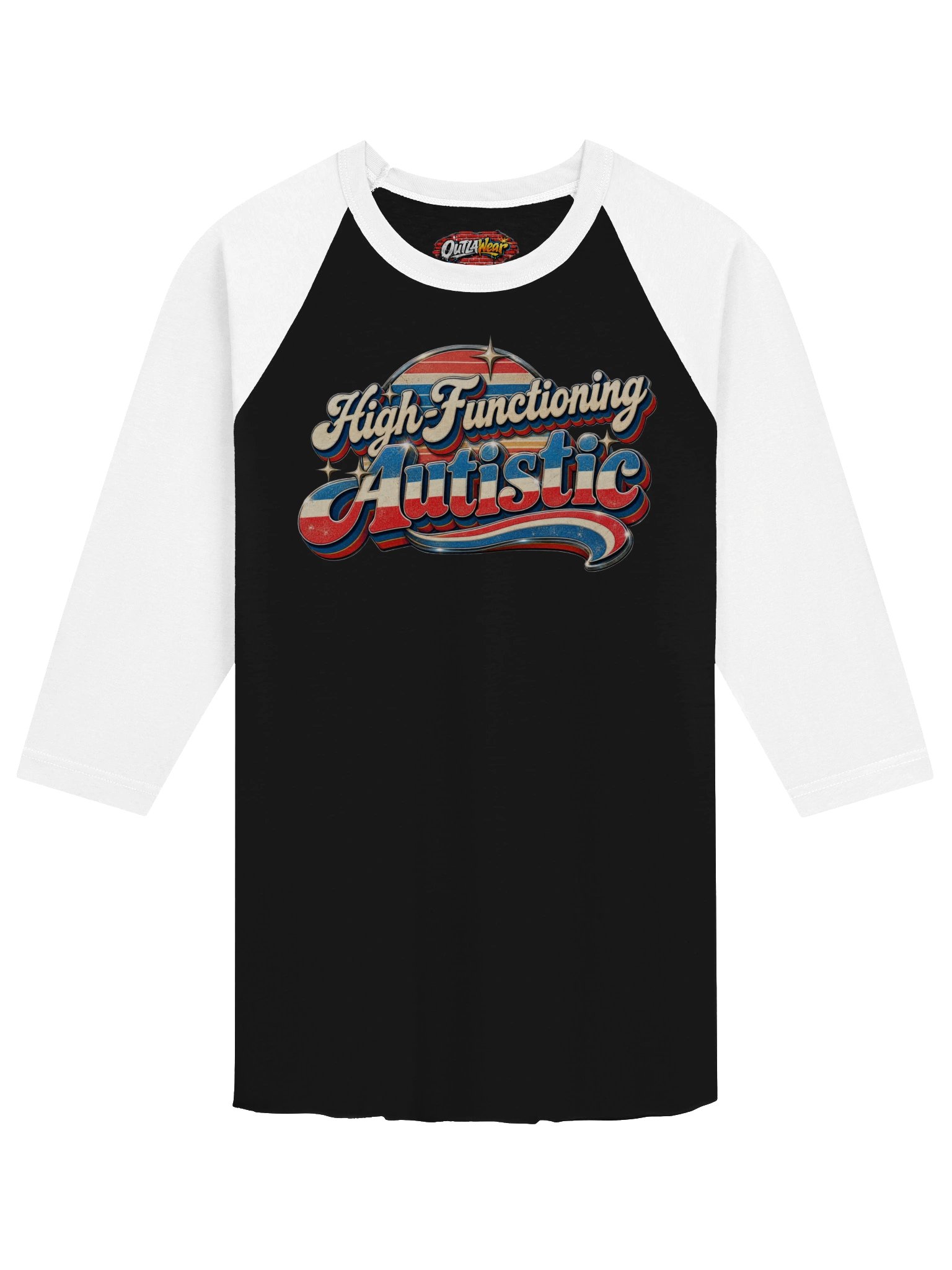 High-Functioning Autistic Retro Star Tee product image (2)