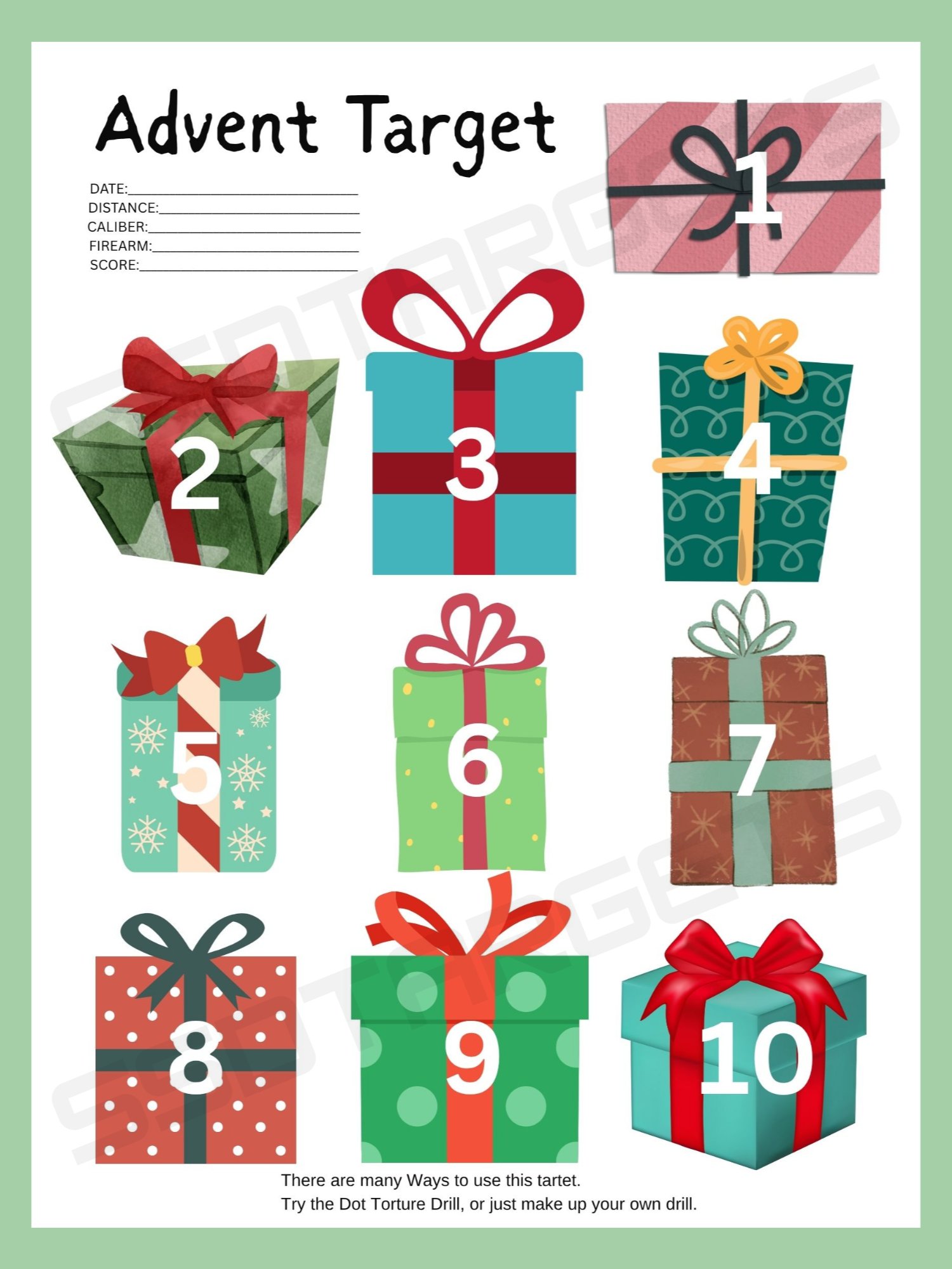 Advent Target (Printable Download) product image (1)