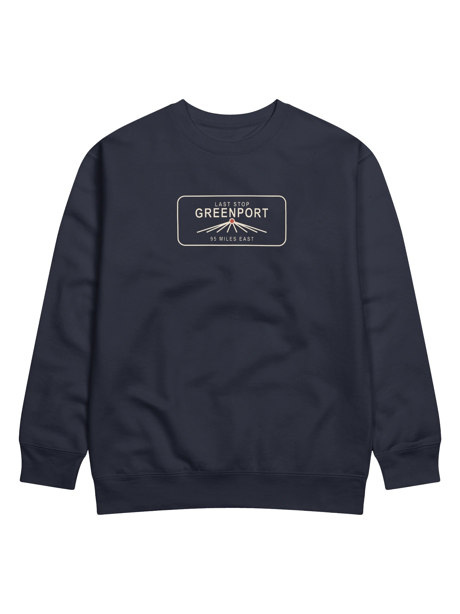 Last Stop Greenport Premium Crewneck product image (1)