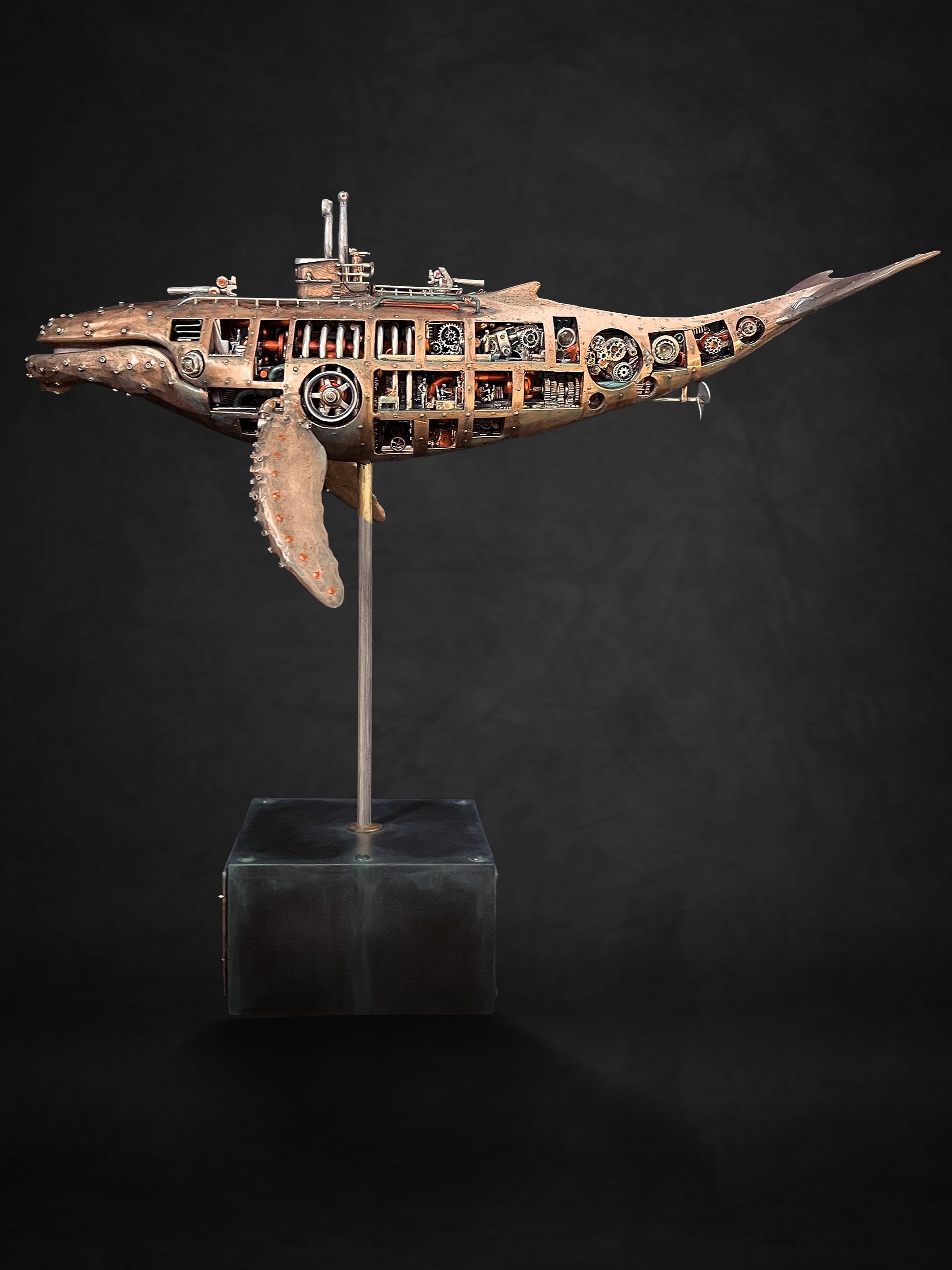 The Mariner’s Shadow ($17,500 Total – $7,500 Secure Deposit): Illuminated Whale Structural Study | 710mm (28") | The Video Build product image (4)