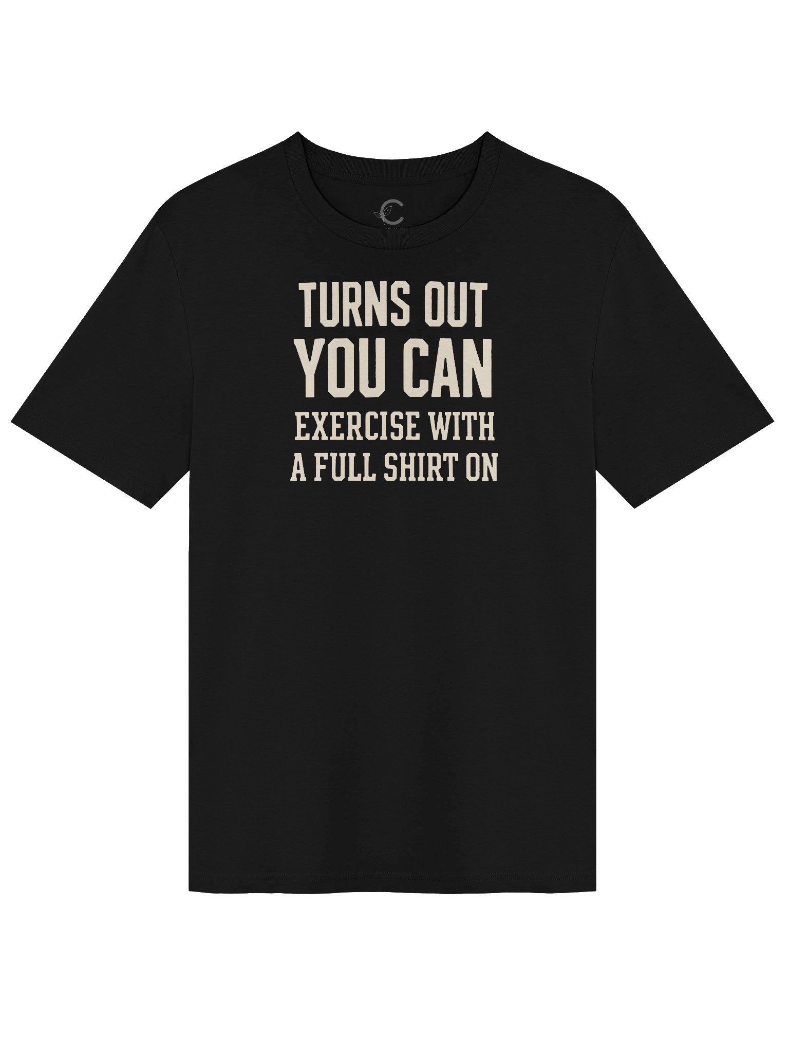 Good Clean Fun: "Exercise With A Shirt" Organic T-Shirt product image (2)