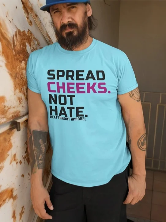 Cheeky Optimism: Spread Smiles, Not Hate Men's Tee product image (4)