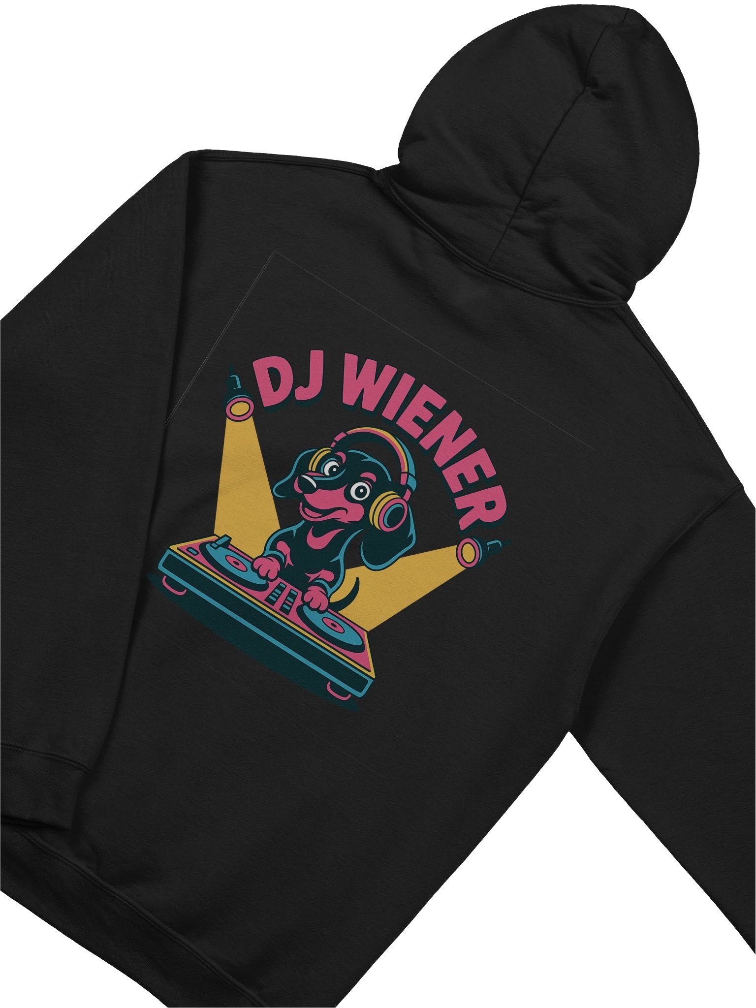 DJ Wiener Hoodie – Funny Dachshund Music Lover Gift for Party Animals product image (4)