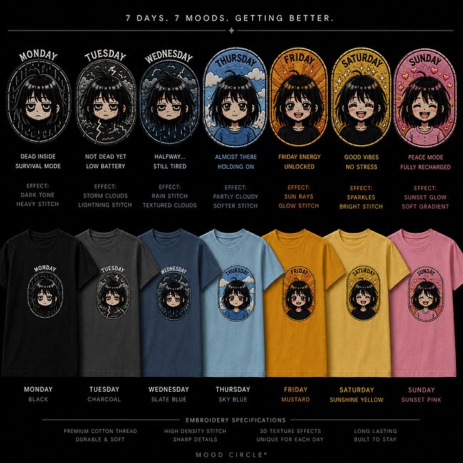 T-shirt Days of the week