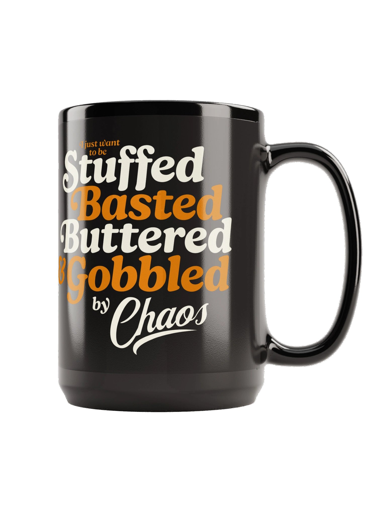 Stuffed Buttered Basted Gobbled by Chaos Black Mug product image (3)