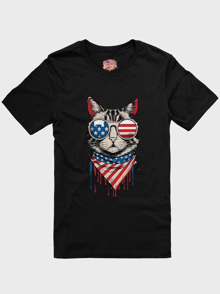 Patriotic Feline Sunglasses Tee product image (3)