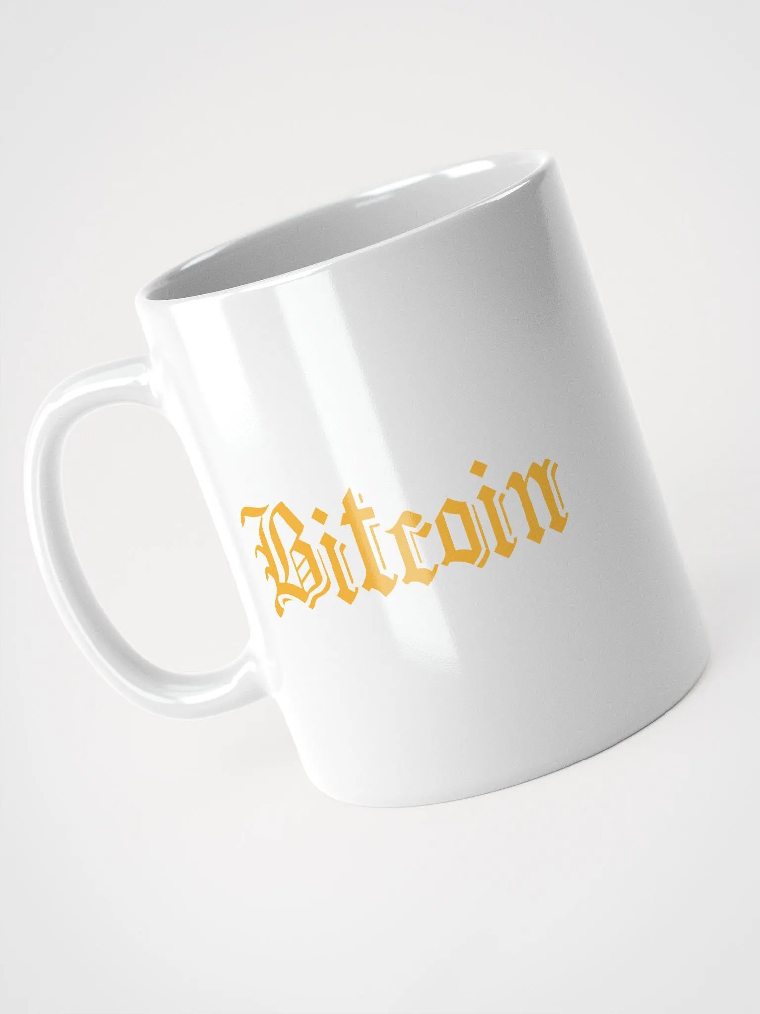 Golden Bitcoin Typography Mug product image (2)