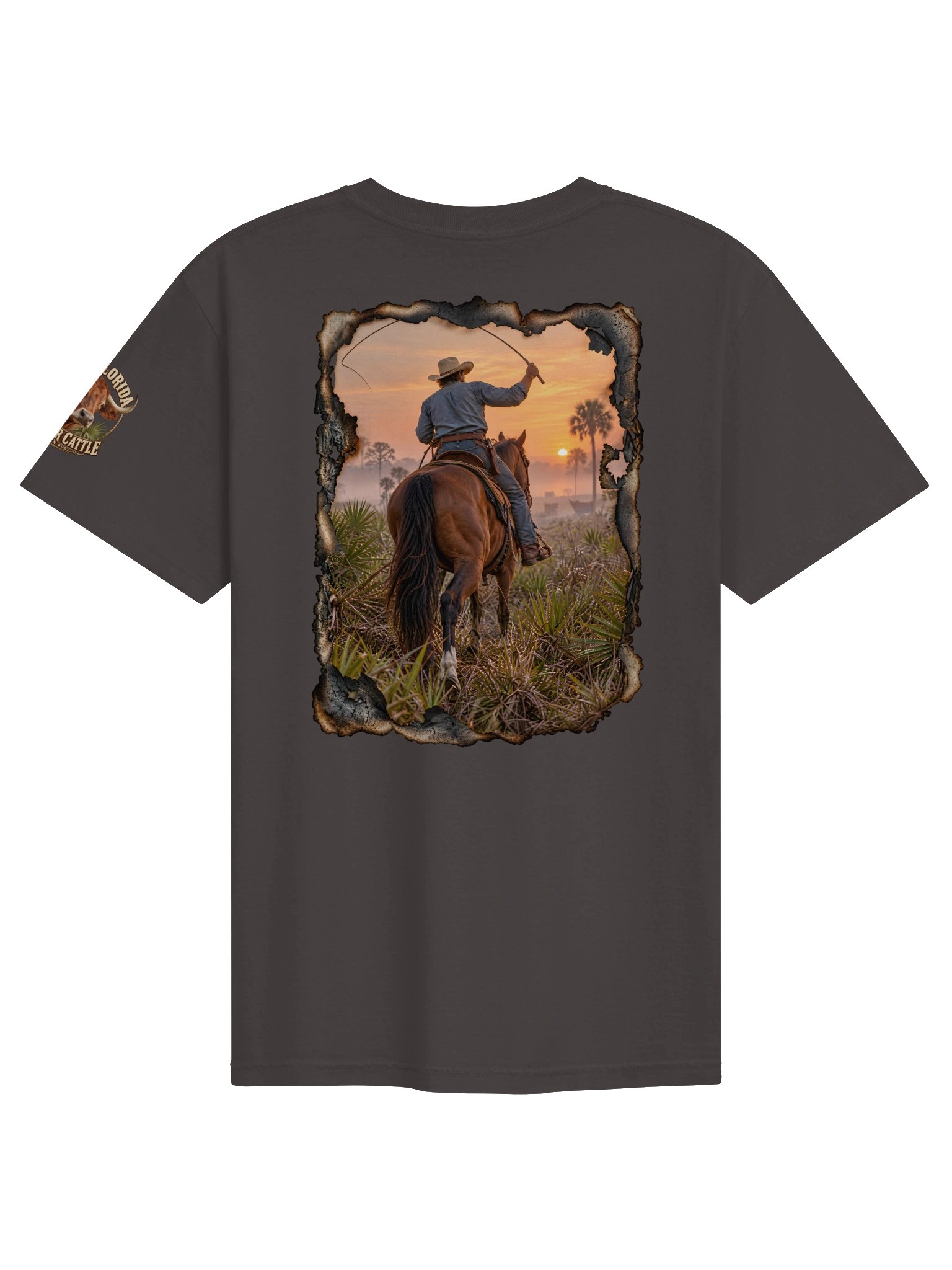 Old Florida Cracker Cattle T-Shirt | Florida Heritage Ranch Tee | BROKEN RODEO™ product image (40)