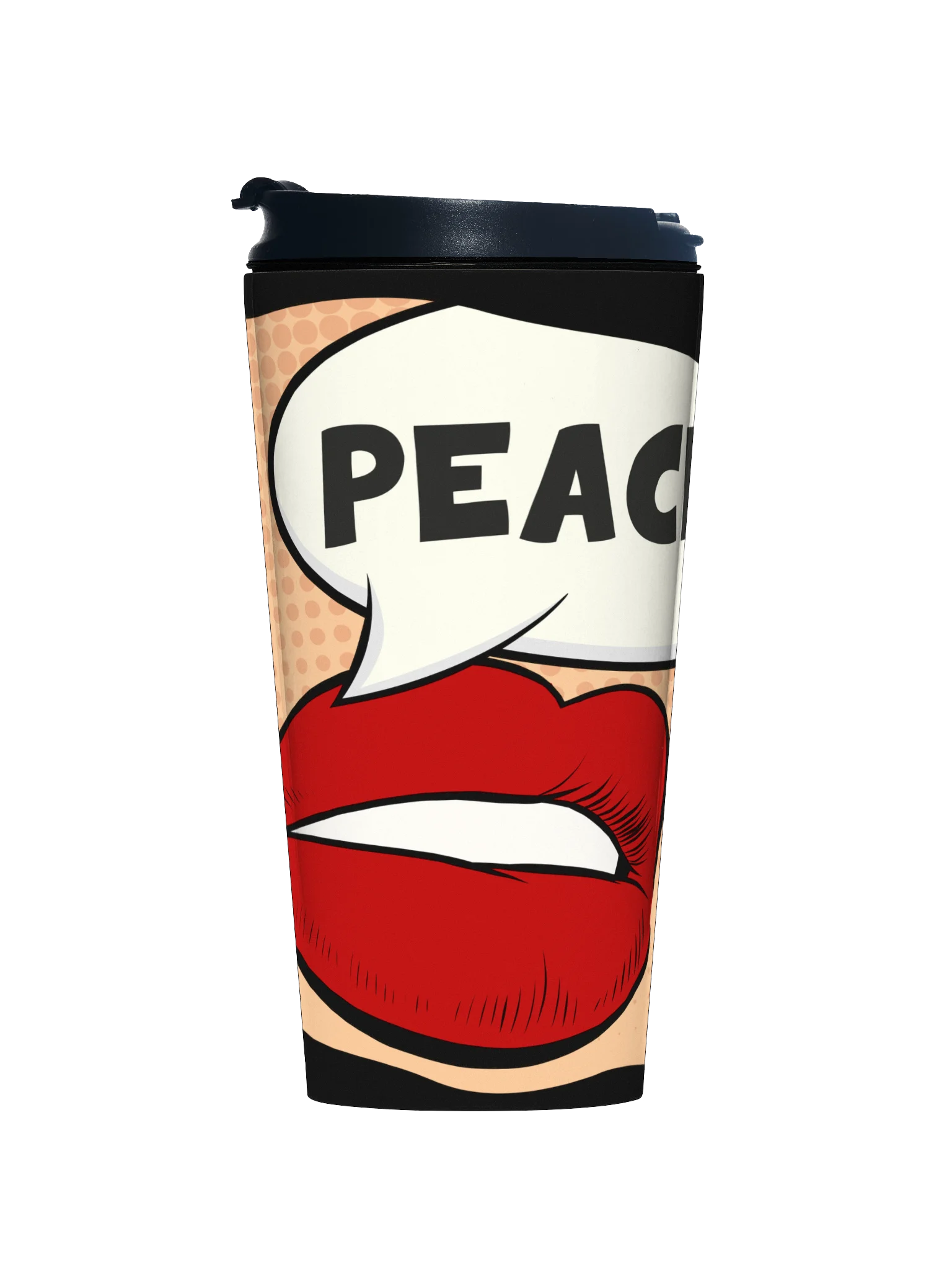 STAINLESS STEEL TRAVEL MUG, PEACE product image (2)
