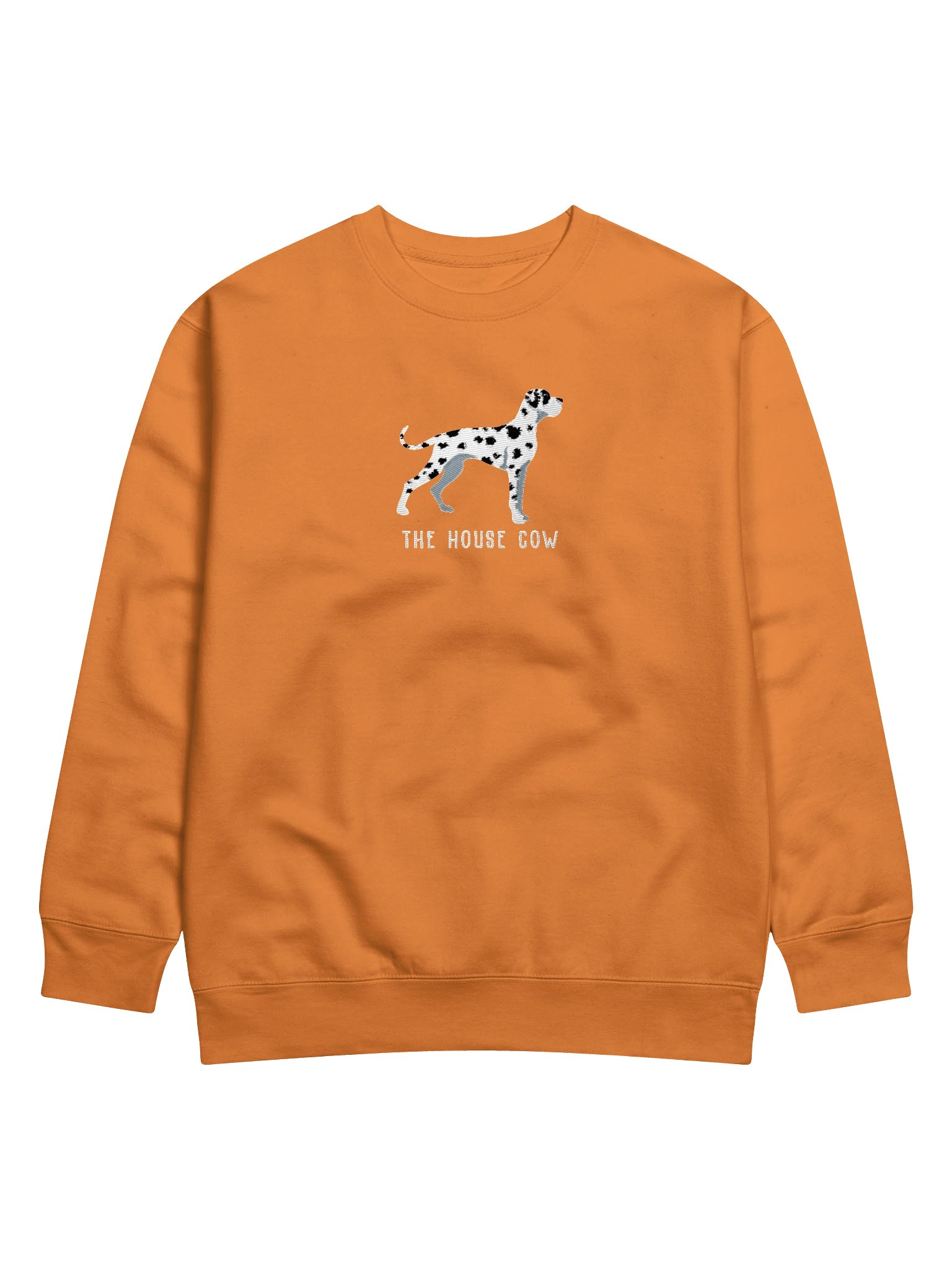 The House Cow Sweatshirt (Embroidered) of a Great Dane(Harlequin) product image (43)