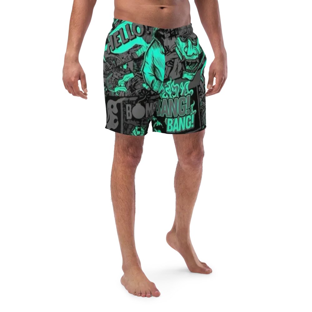 Comic Chaos Men's Swim Trunks product image (1)